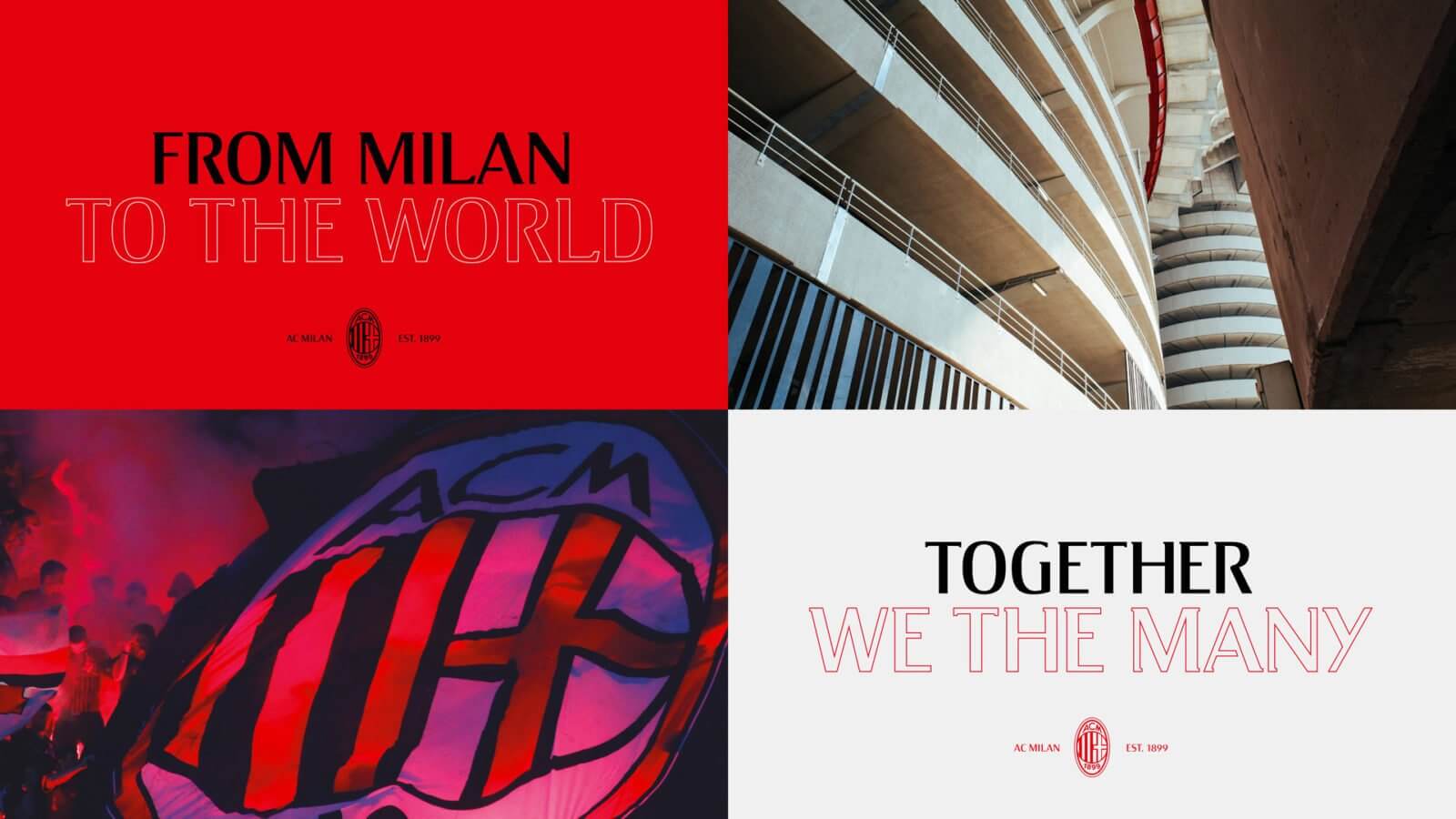 A nova identidade visual do AC Milan
