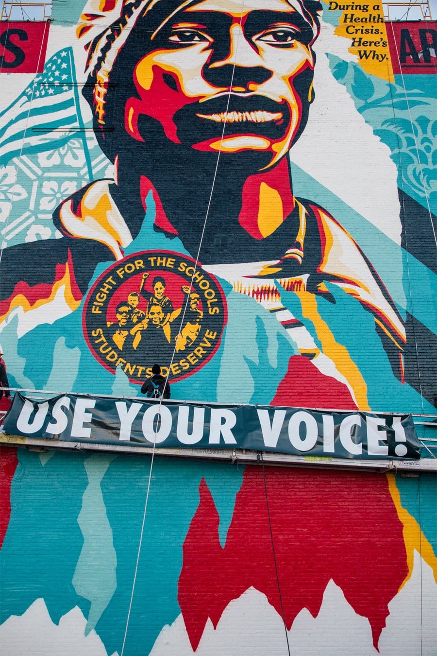 O novo mural de Shepard Fairey ("Obey") pelo direito ao voto