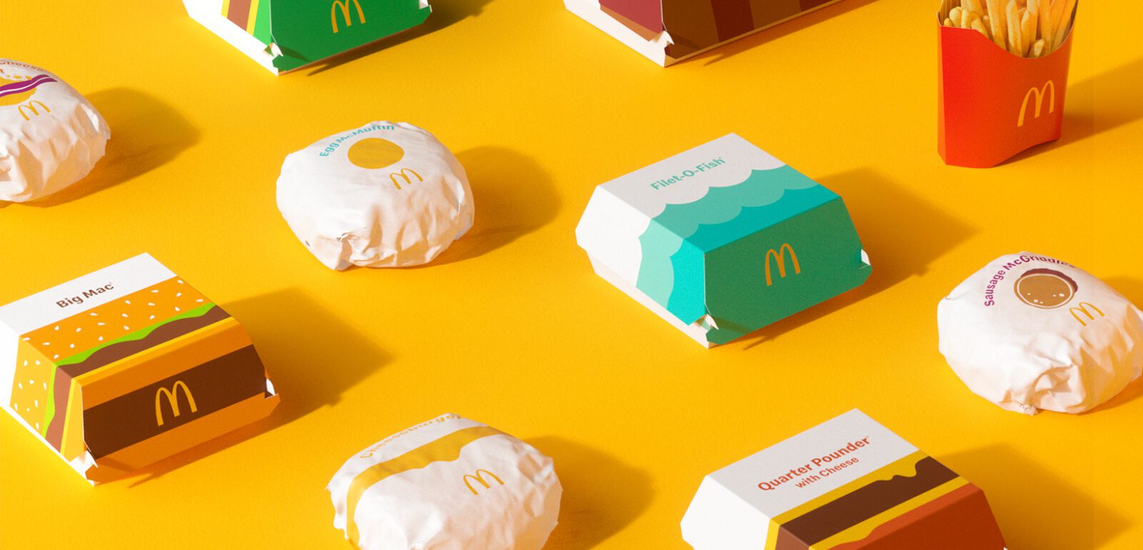 Gostou das novas embalagens globais do McDonald's? Grafismos prevalecem