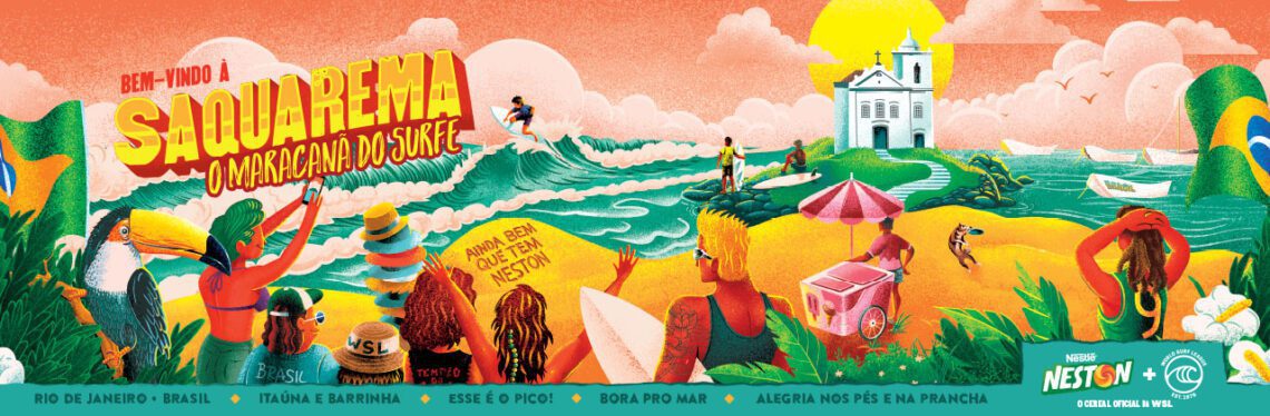 Neston lança latas colecionáveis com praias de surfe