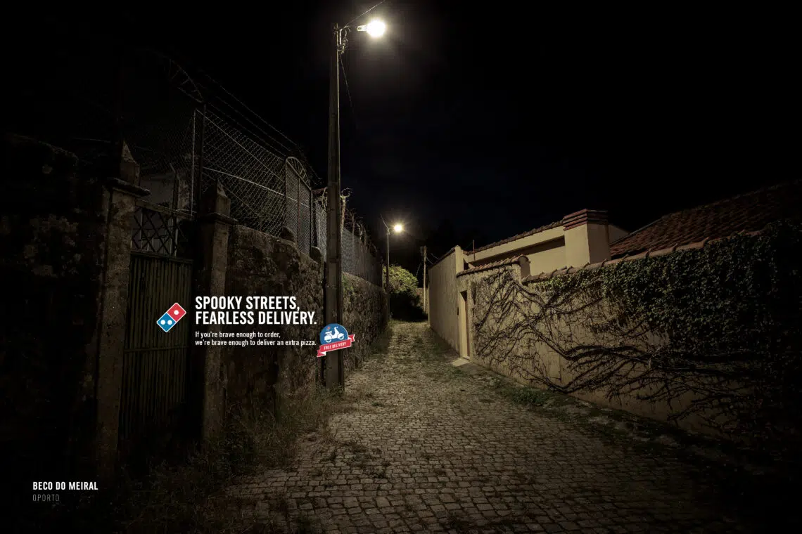 A Domino’s não tem medo das ruas mais spooky de portugal
