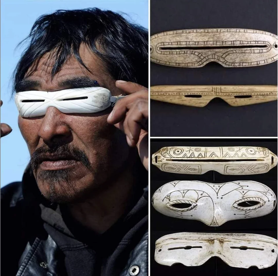 Milhares de anos atrás os esquimós já esculpiam "óculos de sol" em marfim