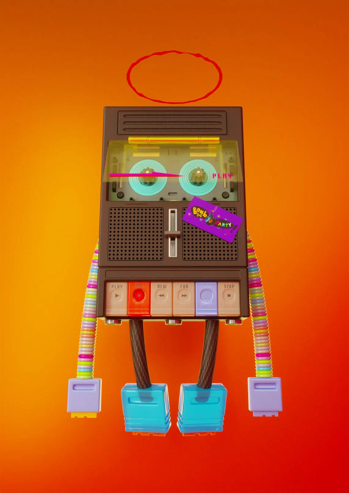 Pet Bots: feitos com joystics, fitas cassete, games, cabos, etc