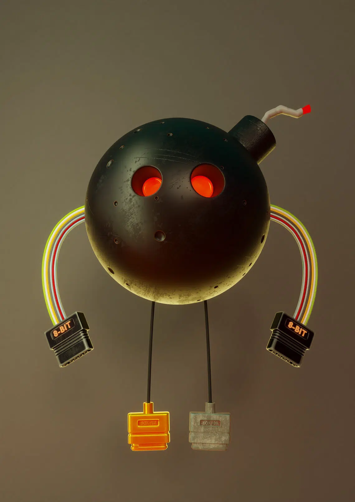 Pet Bots: feitos com joystics, fitas cassete, games, cabos, etc