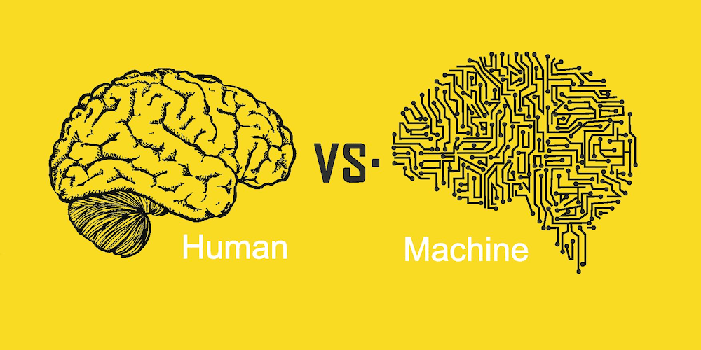 human brain and machine brain